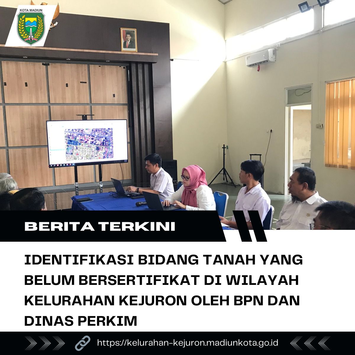 IDENTIFIKASI BIDANG TANAH YANG BELUM BERSERTIFIKAT DI WILAYAH KELURAHAN KEJURON OLEH BPN DAN DINAS PERKIM