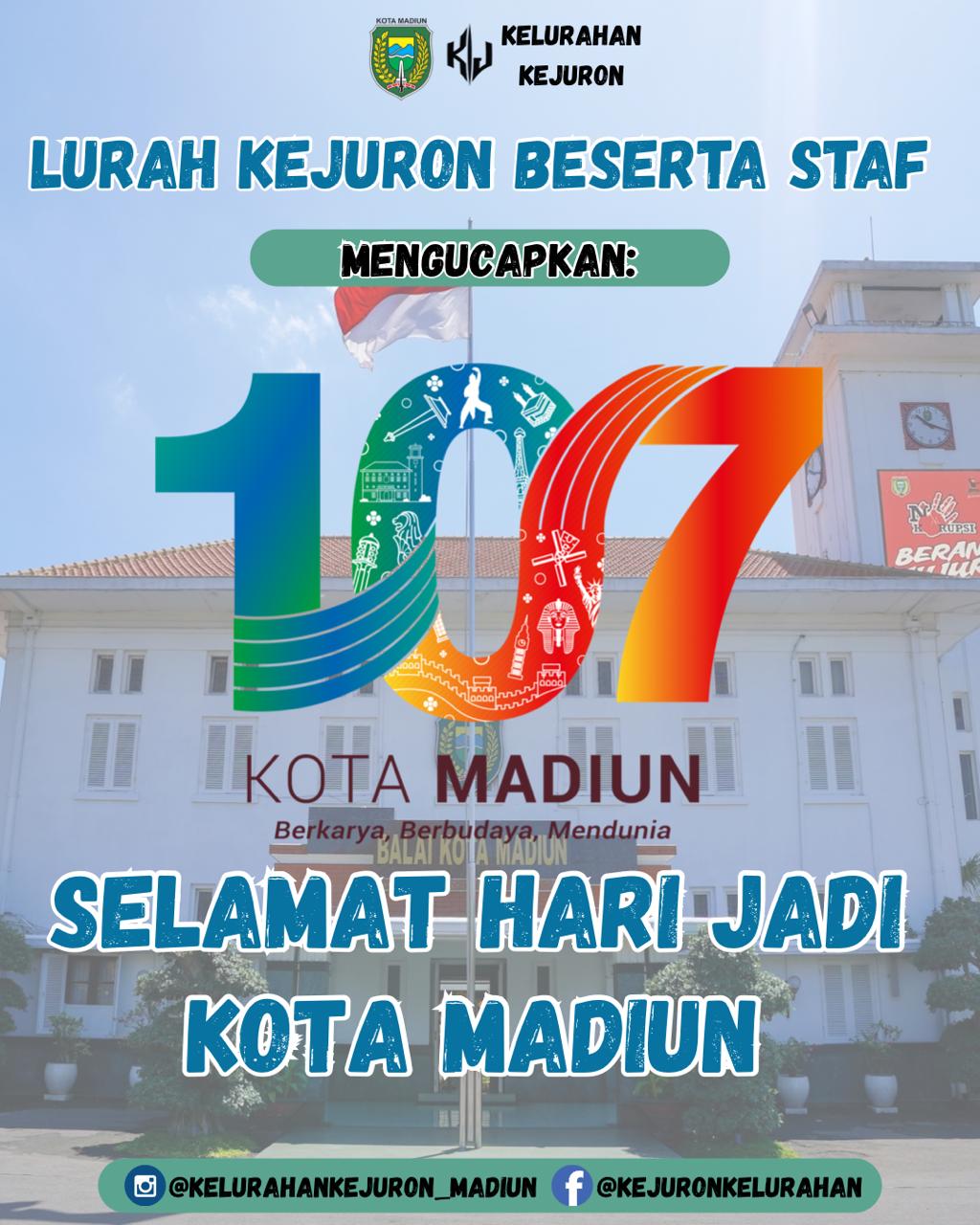 DIRGAHAYU KOTA MADIUN YANG KE 107